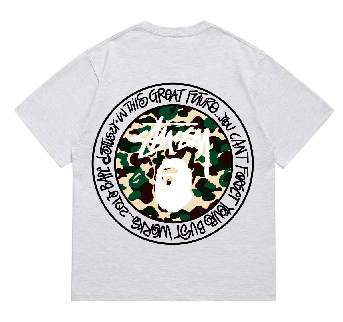 BAPE Circular Camo Graphic T-Shirt — back