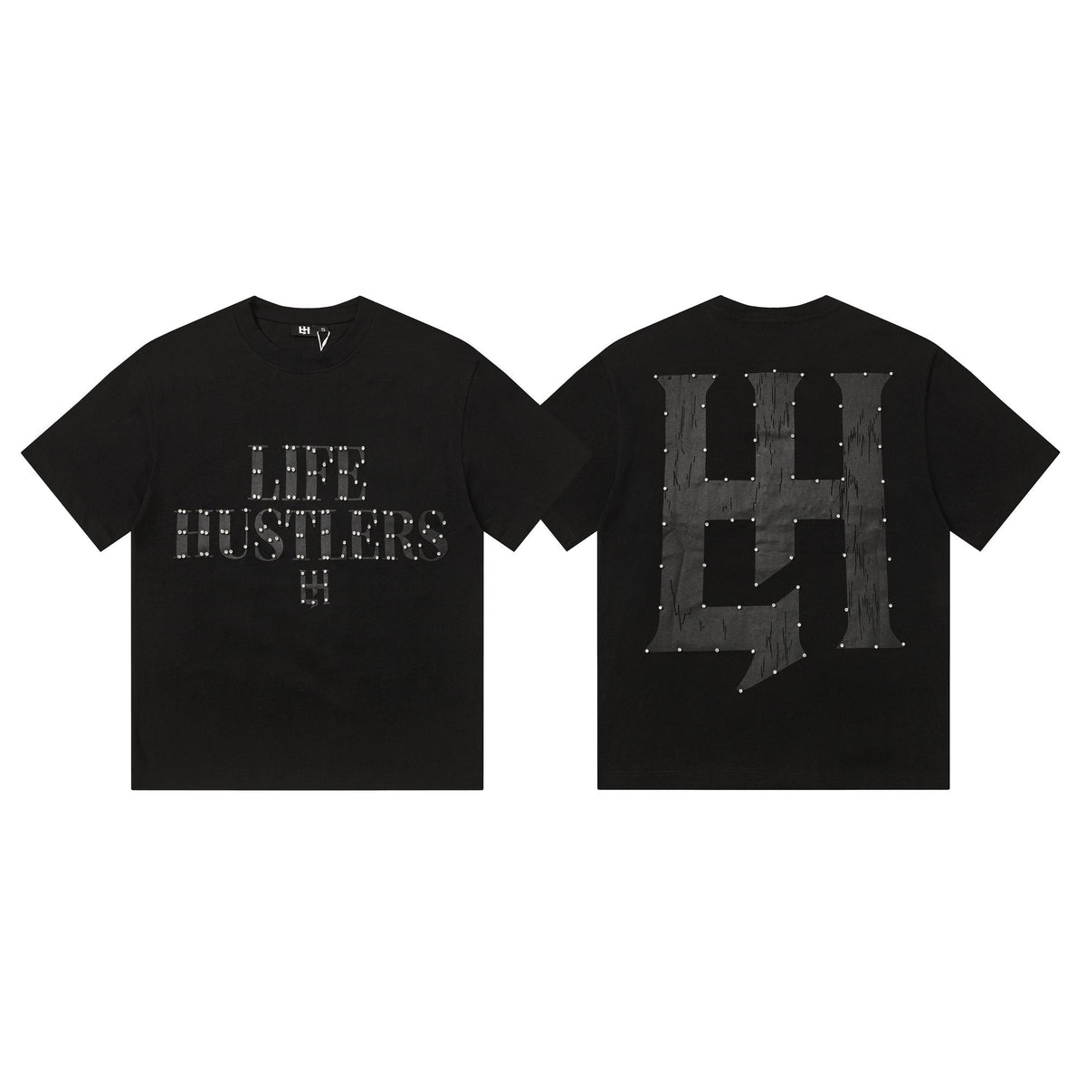 Life Hustlere Tonal HH Graphic T-Shirt — comparison
