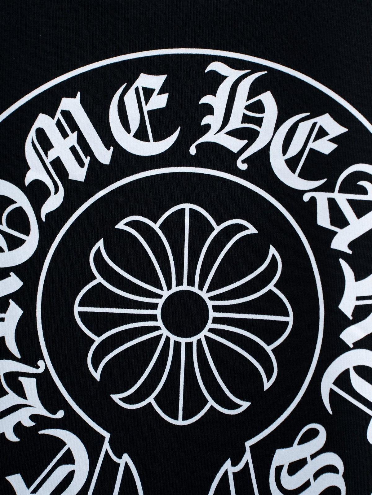 Chrome Hearts Horseshoe Floral Graphic T-Shirt — detail