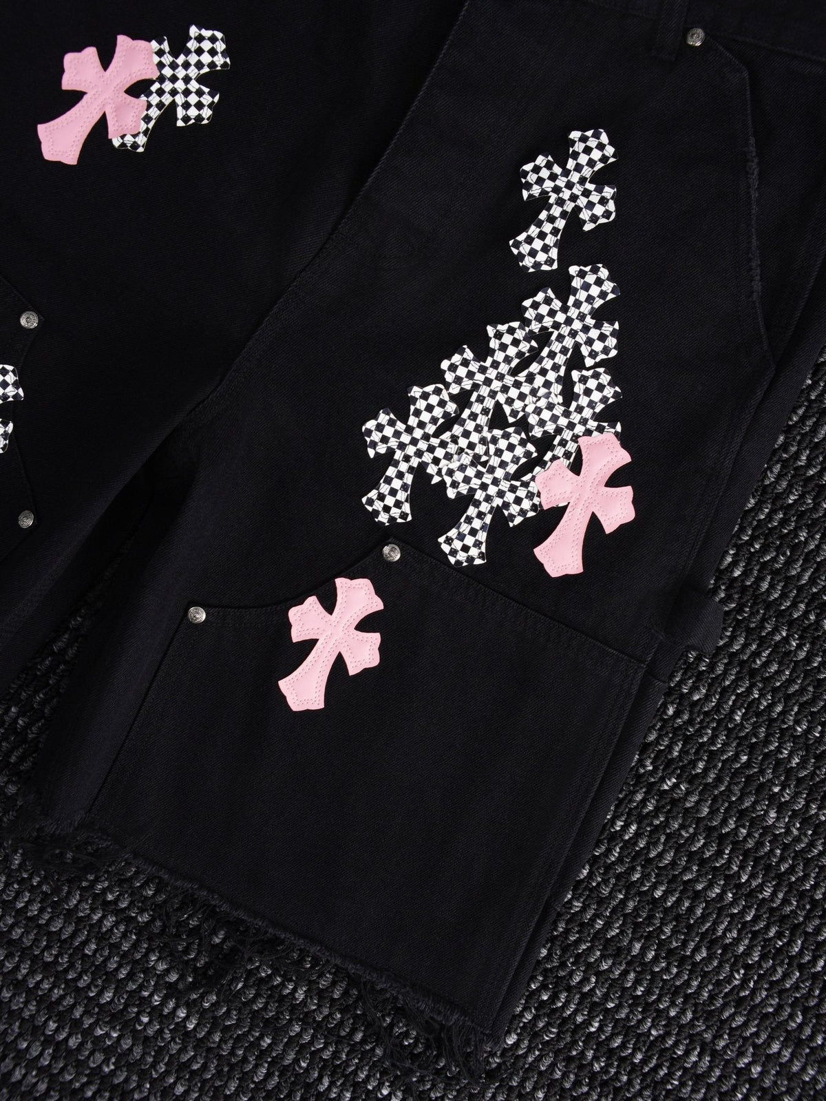 Chrome Hearts Cross Patch Cargo Shorts — detail