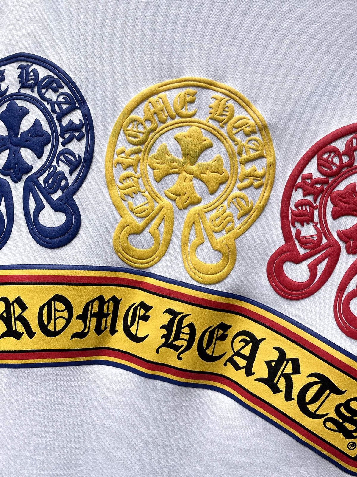 Chrome Hearts Multicolor Horseshoe Graphic T-Shirt — detail
